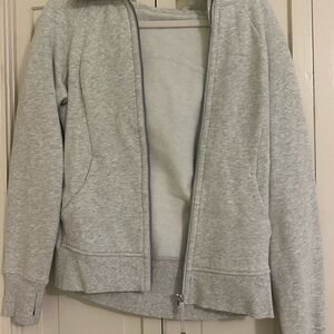 Gray lululemon Zip-Up Hoodie jacket